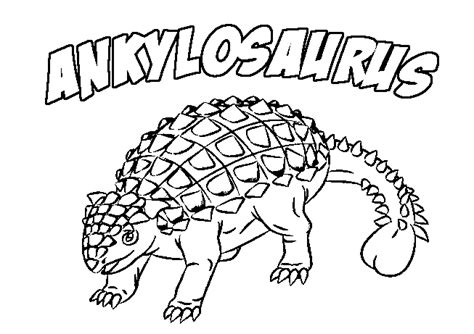 Printable Dinosaurs Ankylosaurus Coloring Pages AbbigailDamon