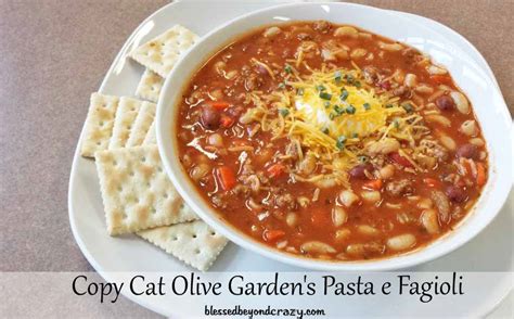 This is a copycat version of the soup from the olive garden. Copy Cat Olive Garden's Pasta e Fagioli