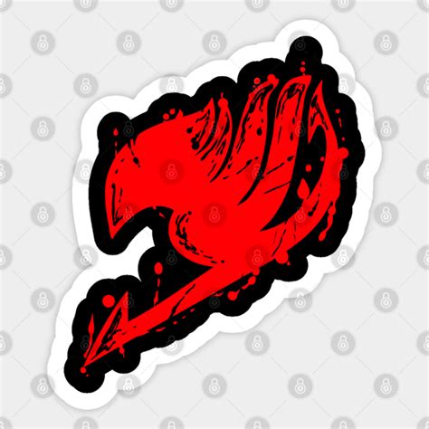 Fairy Tail Red Logo Fairy Tail Sticker Teepublic