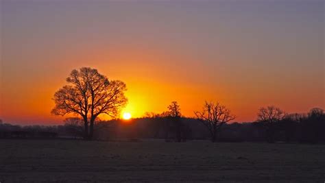 Winter Morning Sunrise Landscape Image Free Stock Photo