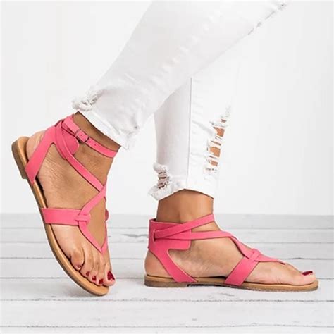 Women S Pink Casual Summer Leather Sandals Just Pink About It Womens Sandals Buckle Sandals