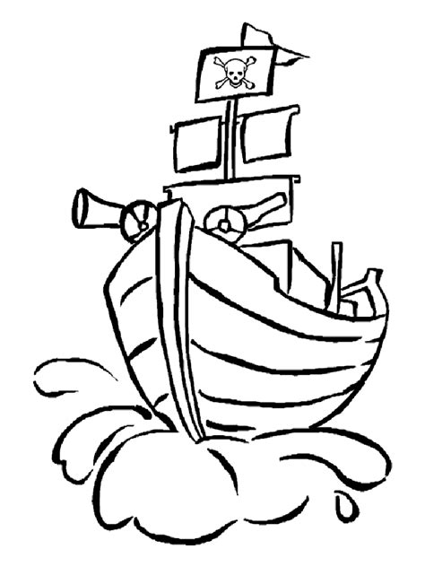Pirate Ship Coloring Pages Clip Art Library