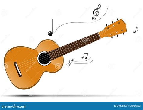 Guitar With Abstract Note Stock Vector Illustration Of Electric 21075879