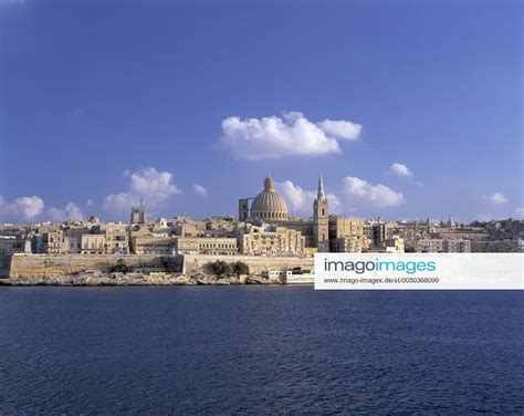 Valletta Mit Paulus Kathedrale Und Karmeliterkirche Malta