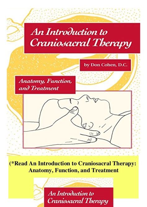 Read An Introduction To Craniosacral Therapy Anatomy Function And Treatment