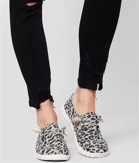 hey dude wendy cheetah shoe women s shoes in cheetah grey buckle