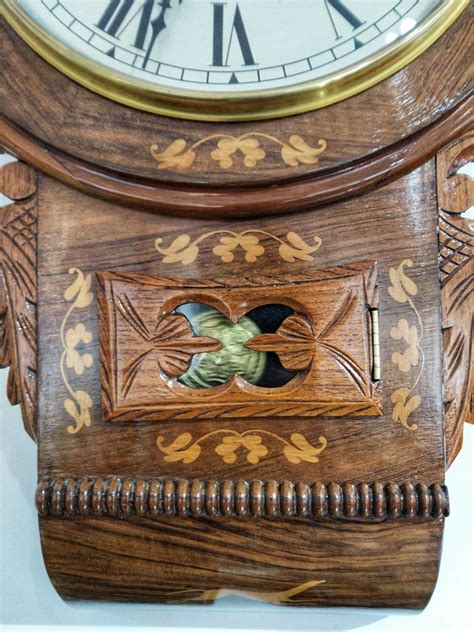 Late 19th Century Victorian Inlaid American Wall Clock By New Haven Restored At 1stdibs
