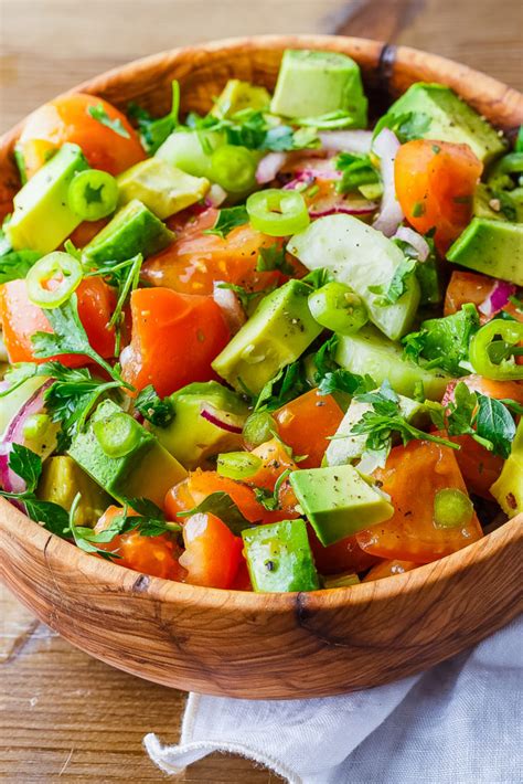 The Best Avocado Tomato And Cucumber Salad Ever