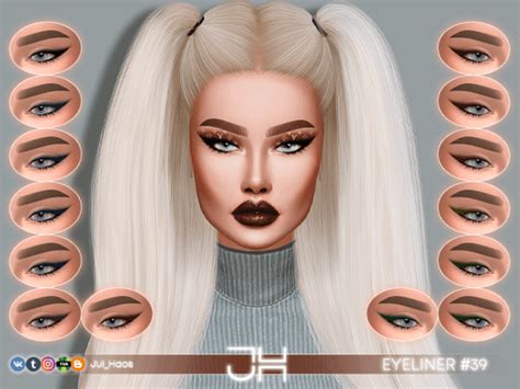 The Sims 4 Julhaos Cosmetics Eyeliner 39 The Sims Book