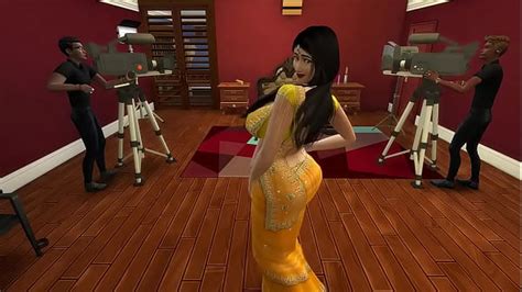 Desi Aunty Manju Teasing Horny Guys By Wearing A Sexy Yellow Saree Xxx Videos Porno Móviles