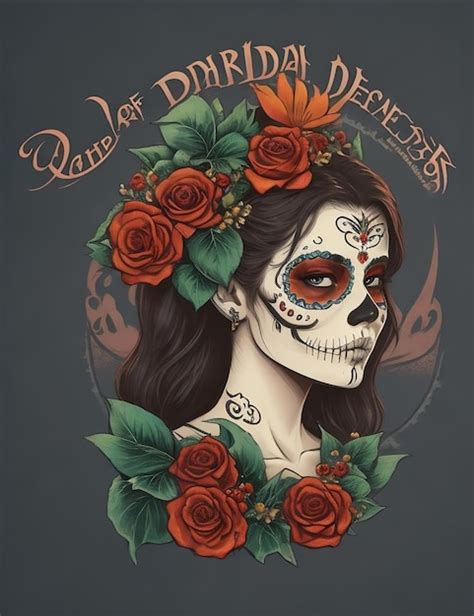 Premium Ai Image Day Of The Dead Tattoo