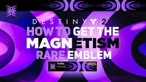 Magnetism Emblem Rare Emblem Destiny 2 Season Of The Plunder Youtube