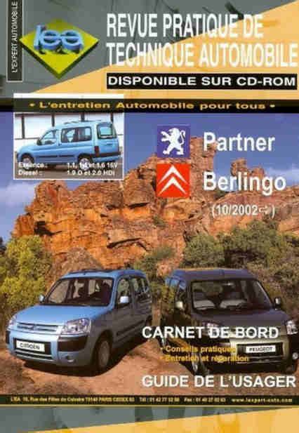 Revue Technique Rta Peugeot Partner Citro N Berlingo Motorcarsoft Com
