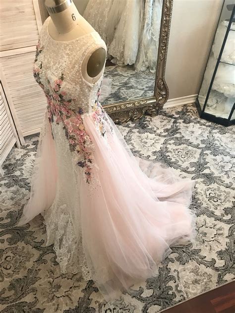 Alice Floral Unique Colored Wedding Dress Beaded Colored Etsy In 2020