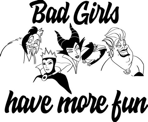 bad girls have more fun svg bad girls svg villains wicked inspire uplift