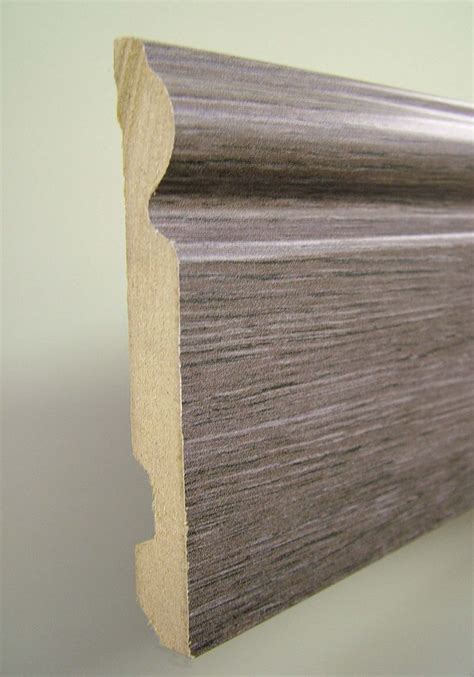 Grey Oak Torus Skirting Boards X 5 Lengths 12 Metres Mdf Pre Finished