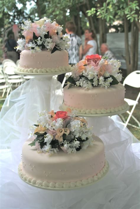 3 Tier Cascade Wedding Cake
