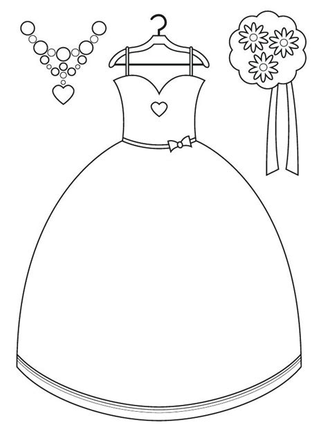 Pretty Dresses Coloring Pages At GetColorings Com Free Printable