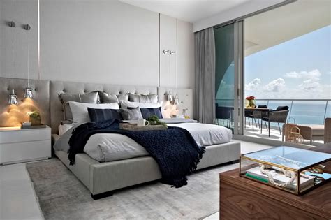 Comfy Oceanfront Master Bedroom By Dkor Interiors Sunny Isles Beach