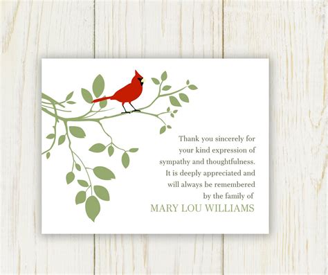 Headstone sayings and funeral quotes that are inspirational. Red Bird Funeral Thank You Card Digital sympathy card