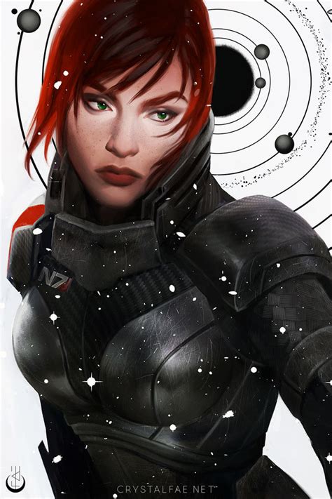 Mass Effect 3 Femshep Commander Shepard N7 Day Art Print 11x17 Inch Op Crystal Fae