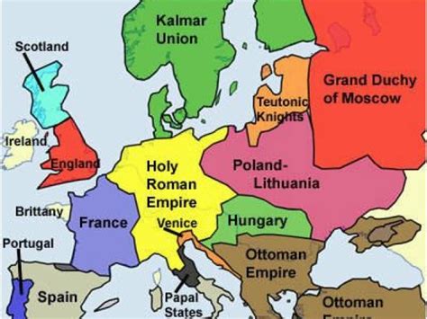 1492 Political Map Of Europe Map