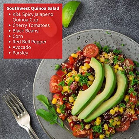 Kitchen And Love Jalapeño And Roasted Pepper Quinoa Quick Meal 6 Pack Vegan Gluten Free Ready To