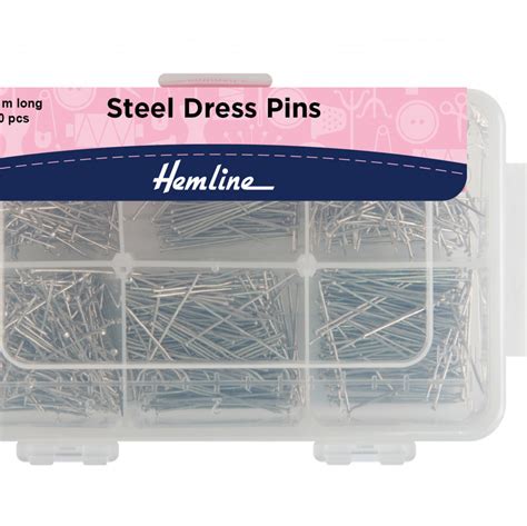 Hemline Economy Dressmakers Pins 30mm Value Pack Clark Craft Products