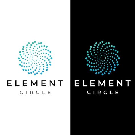 Premium Vector Abstract Circle Logo Elements Circle Lines Minimalist