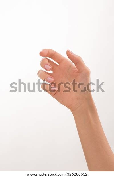 Womans Hand Showing Perfect Manicare Over Stock Photo