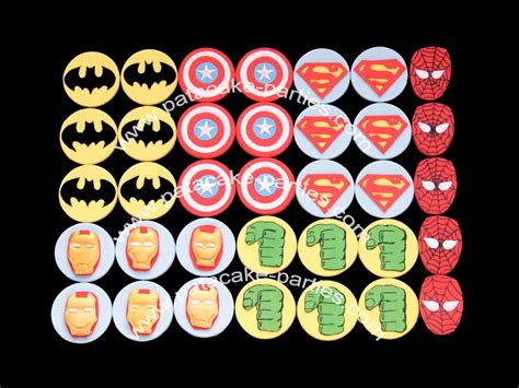 Superhero Cupcake Toppers