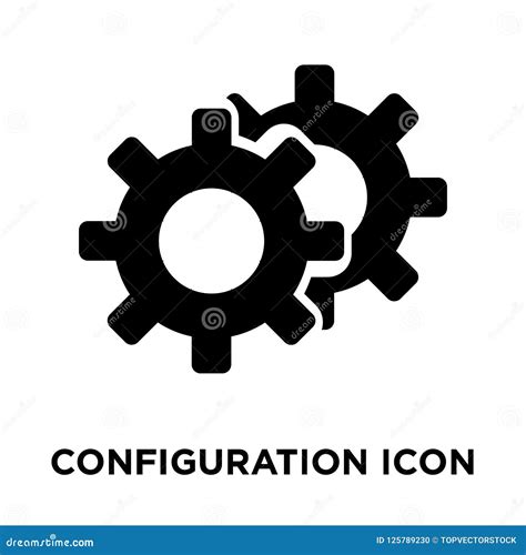 Configuration Icon Vector Isolated On White Background Logo Con