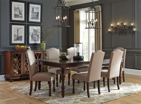 Metal dining room chairs set of 6. 20 Inspirations of Norwood 6 Piece Rectangular Extension ...