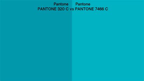 Pantone 320 C Vs Pantone 7466 C Side By Side Comparison