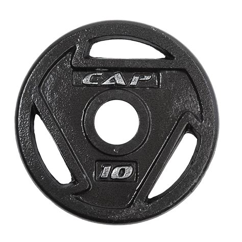 Cap Barbell 10 Lb Olympic Grip Plate Academy