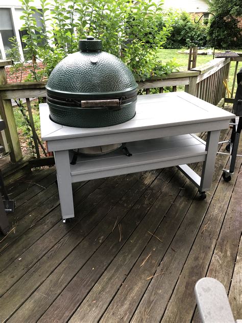 New Table Big Green Egg EGGhead Forum The Ultimate Cooking Experience