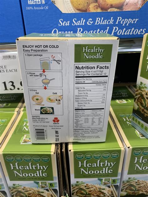 Healthy noodle have a very light texture and tend to take on the flavors of the meal they are made with, so they work well in a wide variety of cuisines. Costco Healthy Noodle, Kibun Foods 6 Bags - Costco Fan