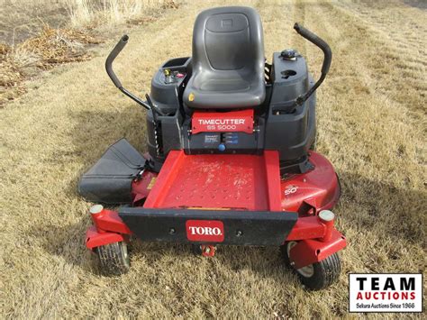 Toro Ss5000 Zero Turn Lawn Mower 21df Team Auctions