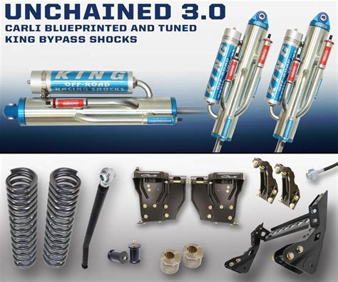 Carli Suspension 05 07 Ford F250350 30 Unchained System 45 Lift