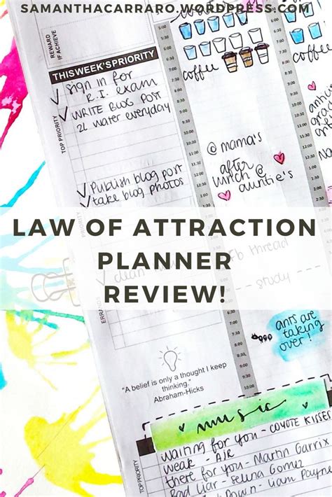 Law Of Attraction Planner Review Law Of Attraction Planner Planner