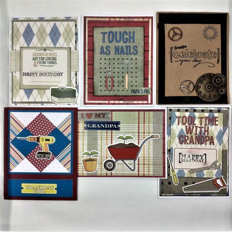 Masculine Greeting Cards Set Of 6 Manly Note Cards For Men Etsy Uk