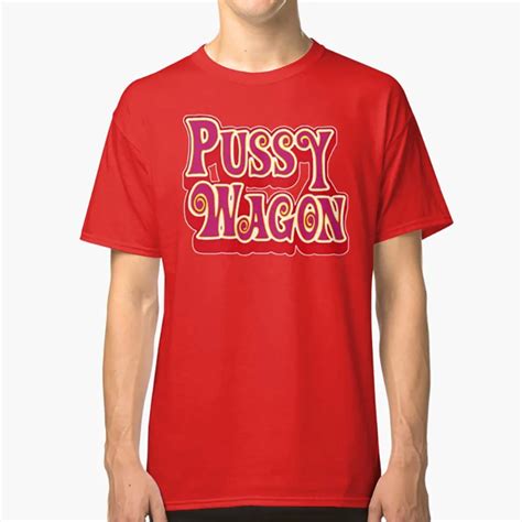 Pussy Wagon T Shirt Pussy Wagon Bad Mother Fucker Red Yellow Pulp