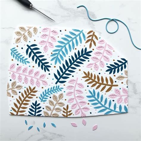 Polymer clay slab design ideas. 💙This beautiful Polymer Clay slab is made ...