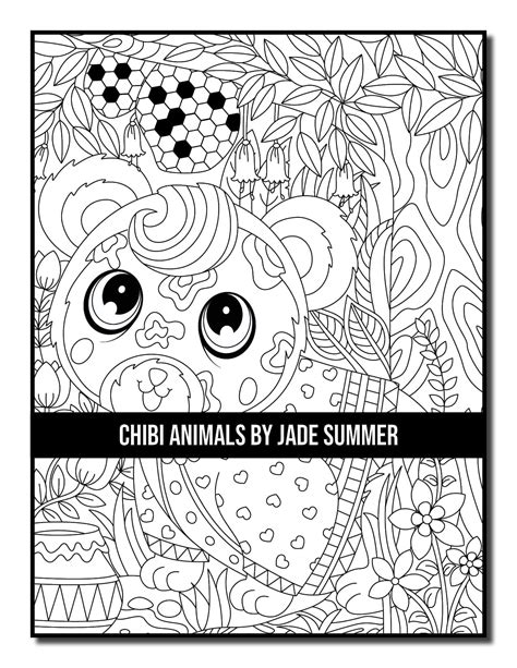 Chibi Animals Coloring Book Jade Summer
