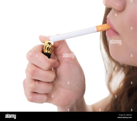 Smoking Girl Lighting Hi Res Stock Photography And Images Alamy
