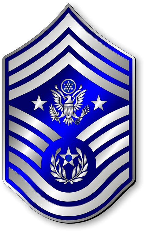 Chief Master Sergeant Of The Air Force Cmsaf Stripes Metallic