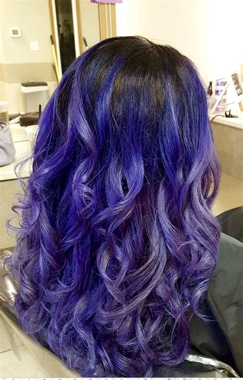 violet purple color melt long hair pravana vivids 💜💜💜 long hair styles hair styles color melting