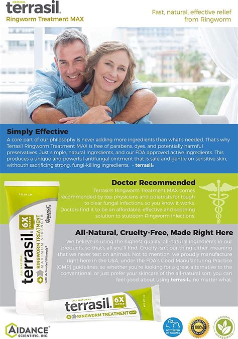 Buy Terrasil Ringworm Treatment Max 6x Faster Patented Natural Anti