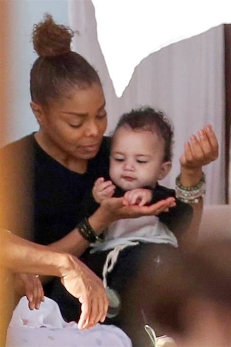 Janet Jackson Pictured Feeding Her Baby Son Eissa In Miami Beach Florida