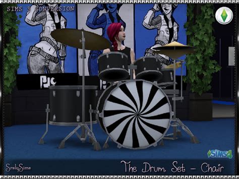 The Best Drum Set Chair By Srslysims The Sims Sims 4